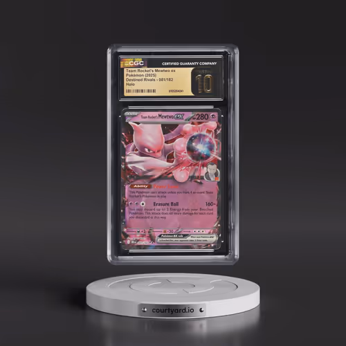 2025 Pokémon Dri EN-Destined Rivals #081 Team Rocket's Mewtwo EX - Holo (CGC 10 PRISTINE)