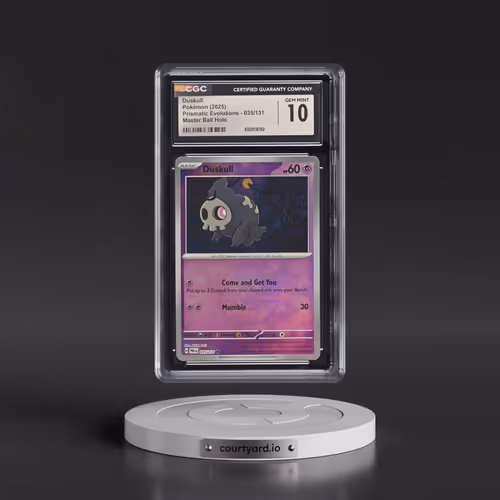2025 Pokémon Pre EN-Prismatic Evolutions #035 Duskull - Reverse Holo Master Ball (CGC 10 GEM MINT)