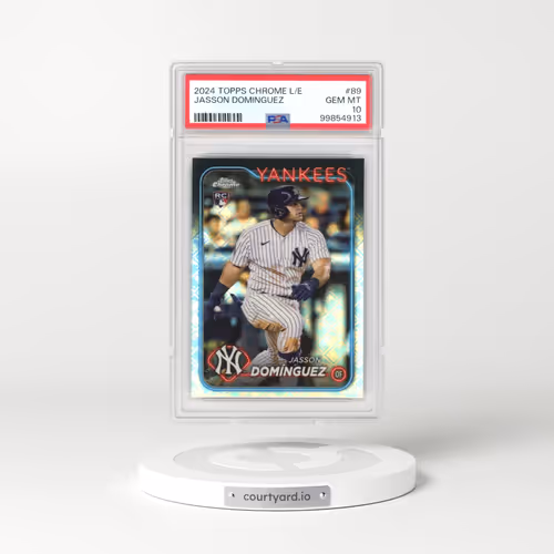 2024 Topps Chrome Logofractor Edition #89 Jasson Dominguez (PSA 10 GEM MINT)