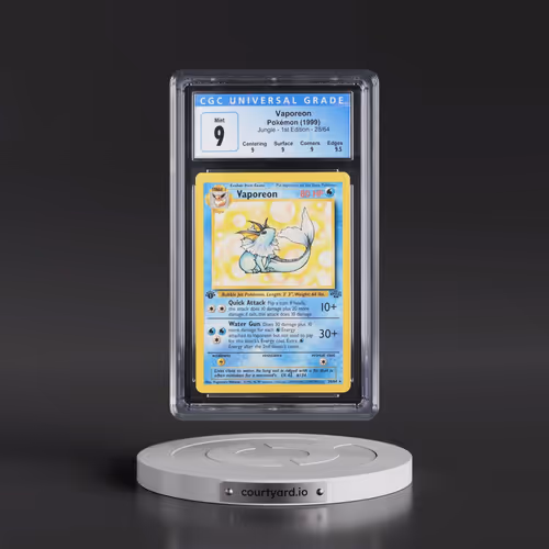 1999 Jungle #28/64 Vaporeon - 1st Edition 1st Edition (CGC 9 MINT)
