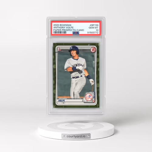 2020 Bowman Paper Prospects #BP139 Anthony Volpe - Camo (PSA 10 GEM MINT)