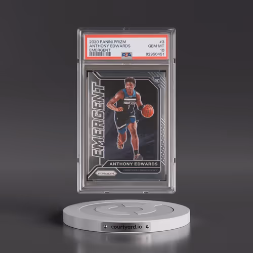 2020 Panini Prizm Emergent #3 Anthony Edwards (PSA 10 GEM MINT)