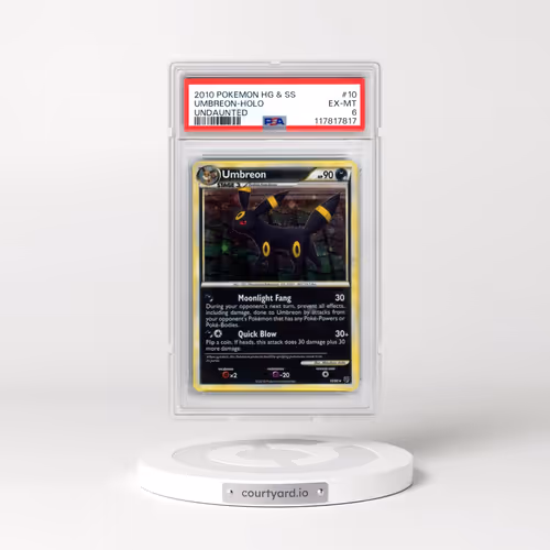 2010 Pokémon Heartgold & Soulsilver Undaunted #10 Umbreon - Holo (PSA 6 EX-MT)