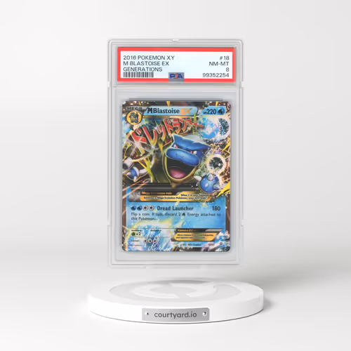 2016 Pokémon XY Generations #18 M Blastoise EX - Holo (PSA 8 NM-MT)