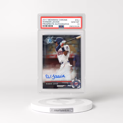 2017 Bowman Chrome Prospect Autographs #WJ Wander Javier (PSA 10 GEM MINT)