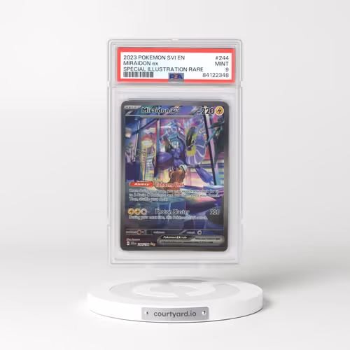 2023 Pokémon Svi EN-Scarlet & Violet #244 Miraidon EX - Holo Special Illustration Rare (PSA 9 MINT)