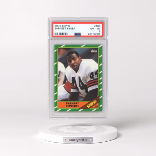 1986 Topps #189 Earnest Byner (PSA 8 NM-MT)