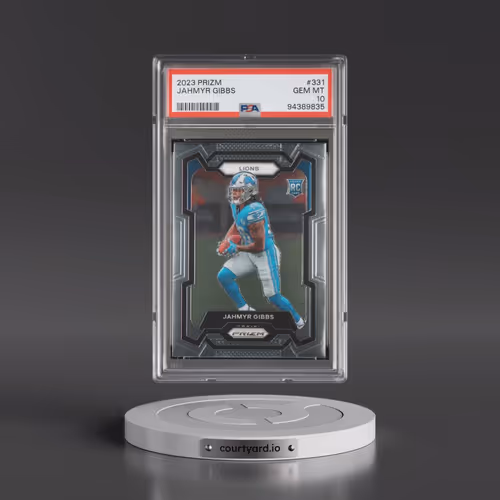 2023 Panini Prizm #331 Jahmyr Gibbs (PSA 10 GEM MINT)