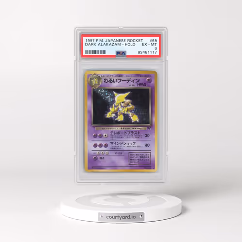 1997 Pokémon Rocket #65 Dark Alakazam - Holo (PSA 6 EX-MT)