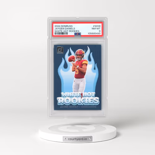2024 Panini Donruss White Hot Rookies #WH8 Jayden Daniels (PSA 8 NM-MT)