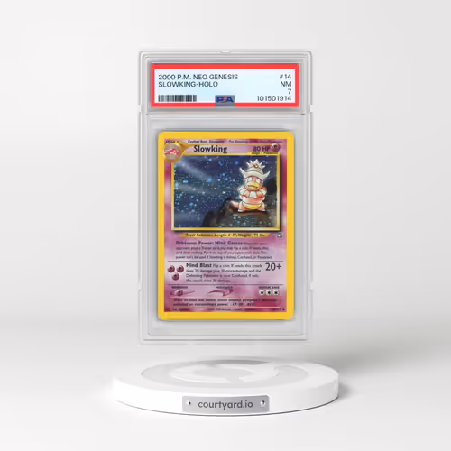 2000 Pokémon Neo Genesis #14 Slowking - Holo (PSA 7 NM)
