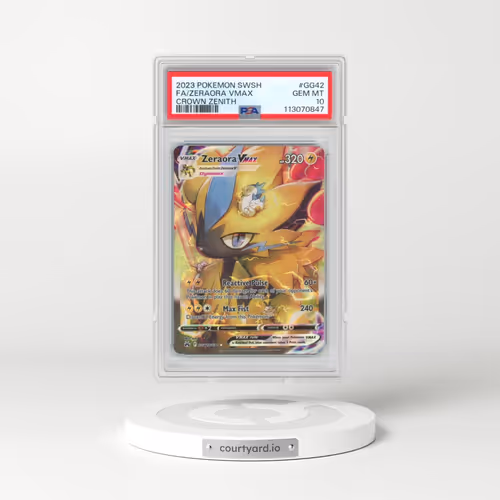 2023 Pokémon Sword and Shield Crown Zenith #GG42 Zeraora Vmax - Full Art (PSA 10 GEM MINT)