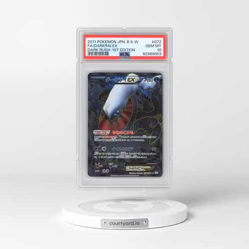 2011 Pokémon Black & White Dark Rush #072 Darkrai EX - 1st Edition Holo Full Art (PSA 10 GEM MINT)