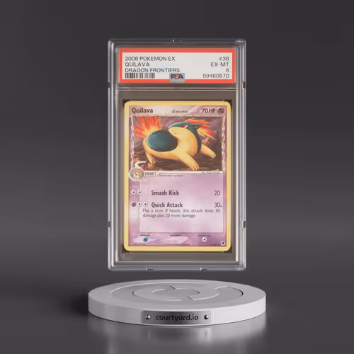 2006 Pokémon EX Dragon Frontiers #36 Quilava (PSA 6 EX-MT)