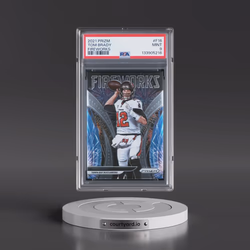 2021 Panini Prizm Fireworks #F16 Tom Brady (PSA 9 MINT)