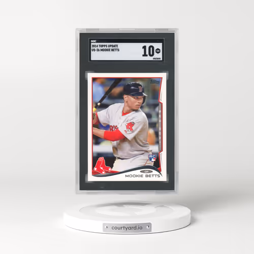 2014 Topps Update #US-26 Mookie Betts - Batting (SGC 10 GEM MINT)