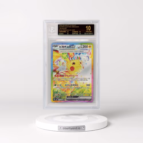 2024 Pokémon SV8-Super Electric Breaker #132 Pikachu EX - Holo Special Art Rare (BGS 10 PRISTINE)