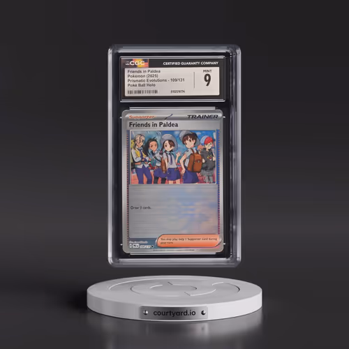2025 Prismatic Evolutions - PRE EN #109/131 Friends in Paldea - Poké Ball Holo (CGC 9 MINT)