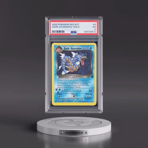2000 Pokémon Rocket #8 Dark Gyarados - Holo (PSA 5 EX)