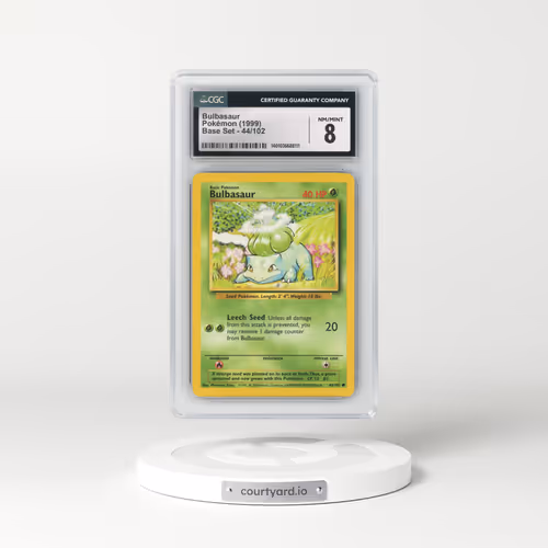 1999 Base Set #44/102 Bulbasaur (CGC 8 NM-MT)