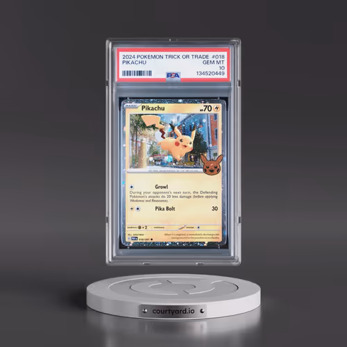 2024 Pokémon Trick or Trade #018 Pikachu (PSA 10 GEM MINT)