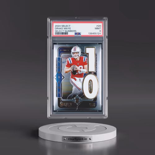 2024 Panini Select Select Numbers #20 Drake Maye (PSA 9 MINT)