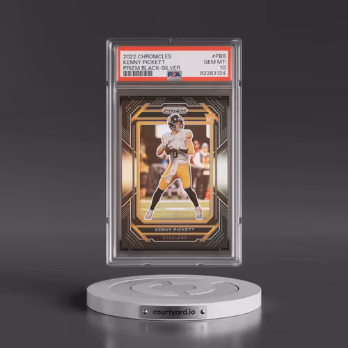 2022 Panini Chronicles Prizm Black #PB6 Kenny Pickett - Silver (PSA 10 GEM MINT)