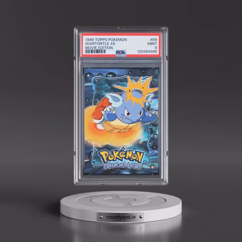 1999 Topps Pokémon the Movie Edt #E8 Wartortle #8 (PSA 9 MINT)