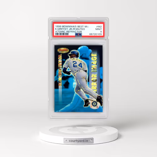 1999 Bowman's Best Mirror Image #M2 Ken Griffey Jr./Ruben Mateo - Atomic Refractor (PSA 9 MINT)