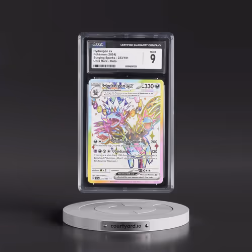 2024 Pokémon Ssp EN-Surging Sparks #223 Hydreigon EX - Holo Ultra Rare (CGC 9 MINT)