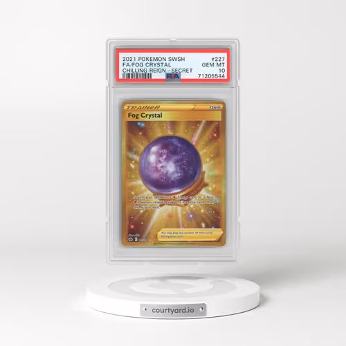 2021 Pokémon Sword & Shield Chilling Reign #227 Fog Crystal - Full Art Secret (PSA 10 GEM MINT)
