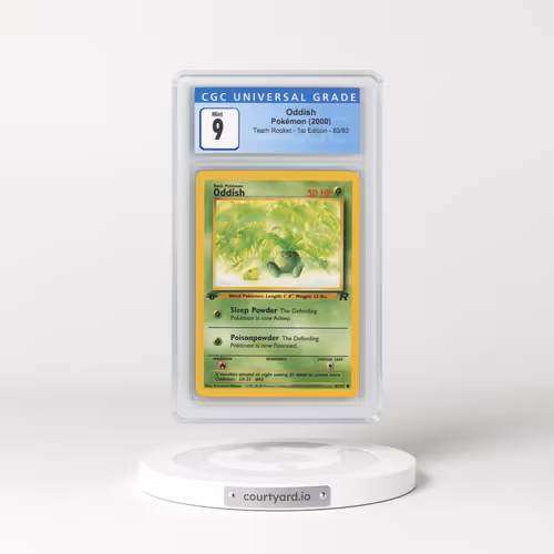 2000 Team Rocket #63/82 Oddish - 1st Edition 1st Edition (CGC 9 MINT)