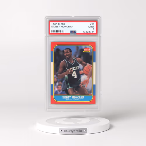 1986 Fleer #75 Sidney Moncrief (PSA 9 MINT)