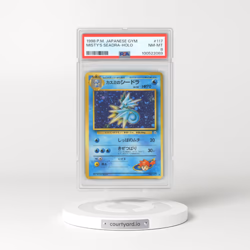 1998 Pokémon Gym #117 Misty's Seadra - Holo (PSA 8 NM-MT)