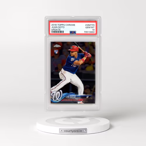 2018 Topps Chrome Update #HMT55 Juan Soto (PSA 10 GEM MINT)