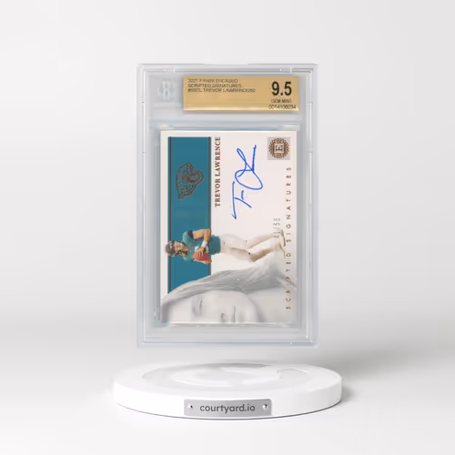 2021 Panini Encased Scripted Signatures #SSTL Trevor Lawrence (BGS 9.5 GEM MINT)