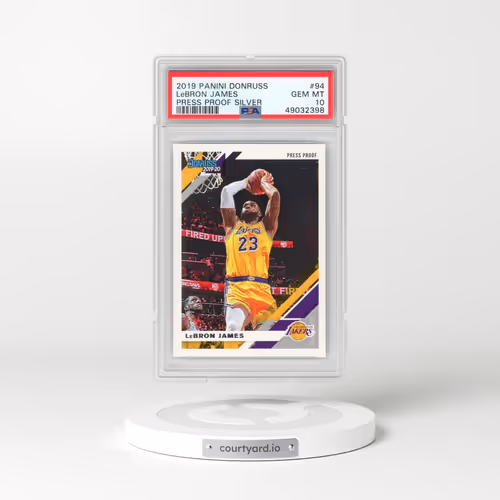 2019 Panini Donruss #94 LeBron James - Press Proof Silver (PSA 10 GEM MINT)