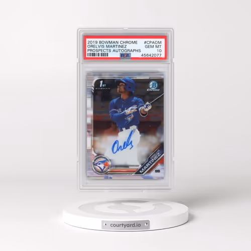 2019 Bowman Chrome Prospects Autographs #CPAOM Orelvis Martinez (PSA 10 GEM MINT)
