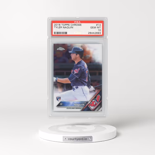2016 Topps Chrome #14 Tyler Naquin (PSA 10 GEM MINT)