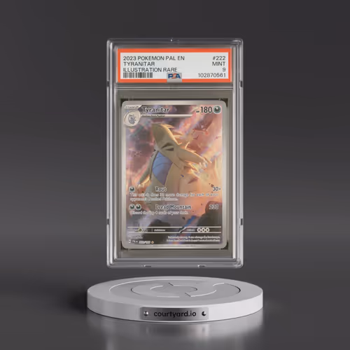 2023 Pokémon Pal EN-Paldea Evolved #222 Tyranitar - Illustration Rare (PSA 9 MINT)