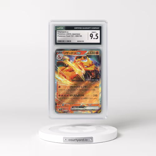 2023 Pokémon Card 151 #006/165 Charizard ex (CGC 9.5 MINT+)
