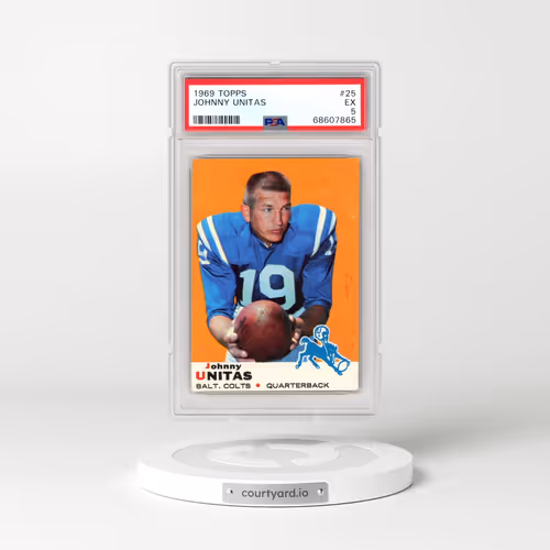 1969 Topps #25 Johnny Unitas (PSA 5 EX)