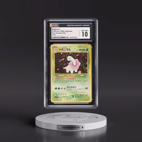 1999 Neo Premium File Meganium - No Rarity - Holo (CGC 10 GEM MINT)