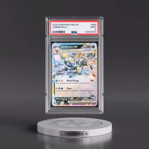 2025 Pokémon Pre EN-Prismatic Evolutions #060 Umbreon EX - Holo (PSA 9 MINT)