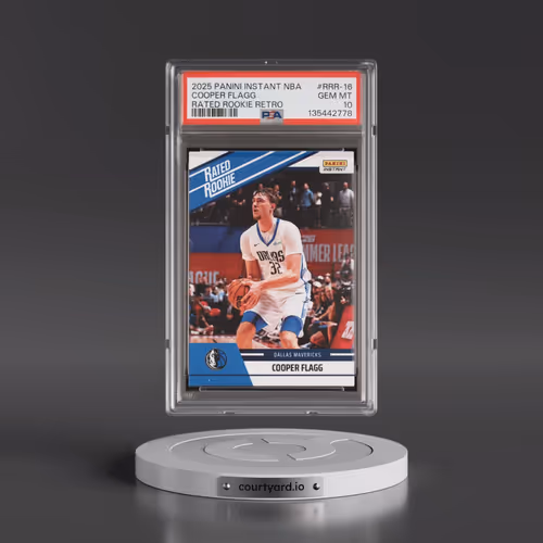 2025 Panini Instant NBA Rated Rookie Retro #RRR-16 Cooper Flagg (PSA 10 GEM MINT)