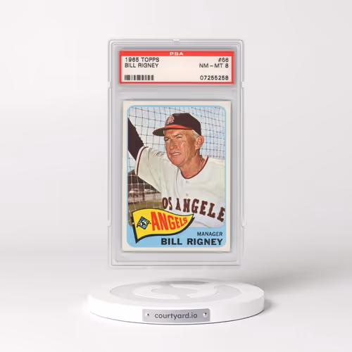 1965 Topps #66 Bill Rigney (PSA 8 NM-MT)