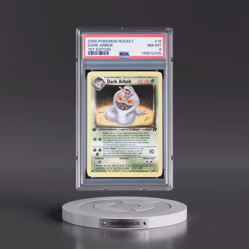2000 Pokémon Rocket #19 Dark Arbok - 1st Edition (PSA 8 NM-MT)