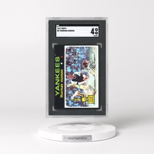 1971 Topps #5 Thurman Munson - All-Star Rookie (SGC 4 VG-EX)