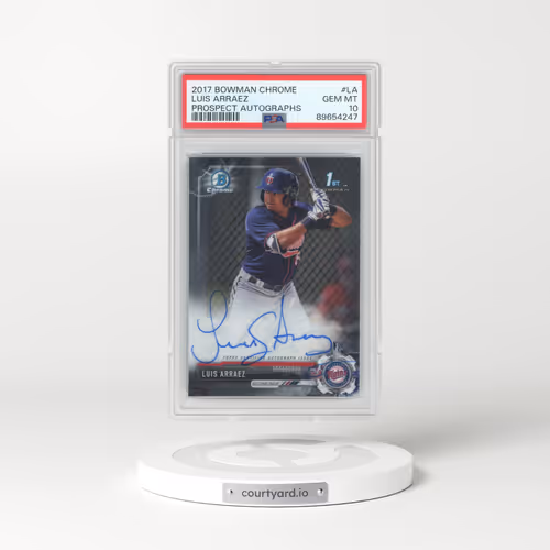 2017 Bowman Chrome Prospect Autographs #LA Luis Arraez (PSA 10 GEM MINT)