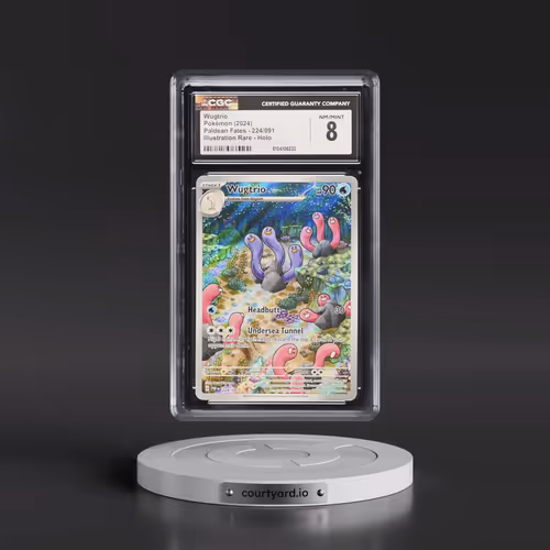 2024 Pokémon Paf EN-Paldean Fates #224 Wugtrio - Illustration Rare (CGC 8 NM-MT)
